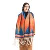 Women's Vintage Scarfs Winter Casual Scarf Shawl Wraps Poncho Blanket Fringe Soft Warm Thick Blanket Scarfs for Women Chunky Long Shawl Scarves