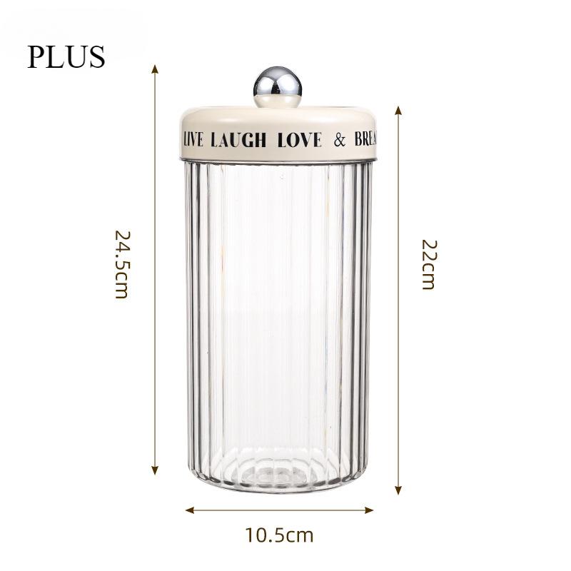 New Simple Grain Tank Plastic Sealed Jars Household Kitchen Grain Storage Box Coffee Bean Powder Storage Tank Storage Container