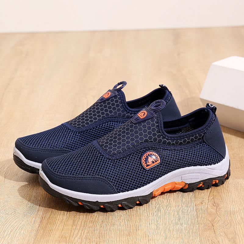 Outdoor hiking shoes mesh shoes men's breathable non-slip wear-resistant sports shoes running shoes casual versatile
