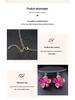 2022 Vibrant Floral European & American Light Luxury Necklace Set: Women's Gorgeous Bride Gem Clavicle Chain