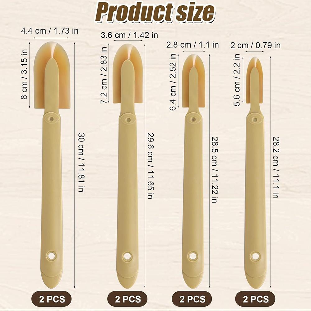 

New Durable 8Pcs Rubber Caulking Tool Silicone Caulk Finishing Set Tool, 4 Sizes