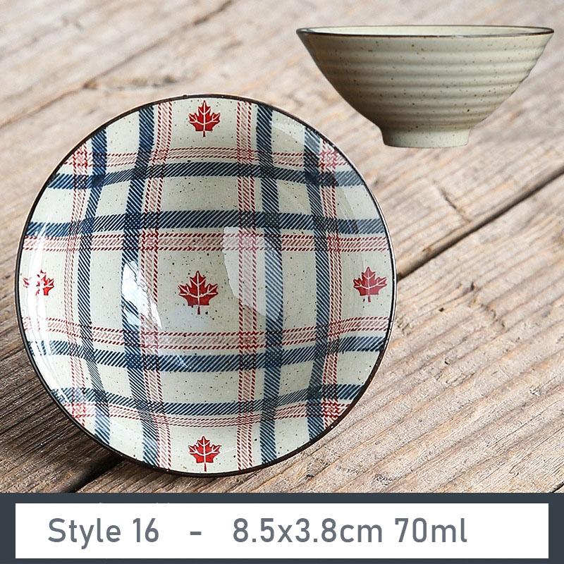 1 Stück Handgefertigte Konische Tasse Antike Pflanzenasche Porzellan Teetasse Reise Keramik Teeschale Anti-Verbrühungs Retro Meditationsbecher Teeset 70ml