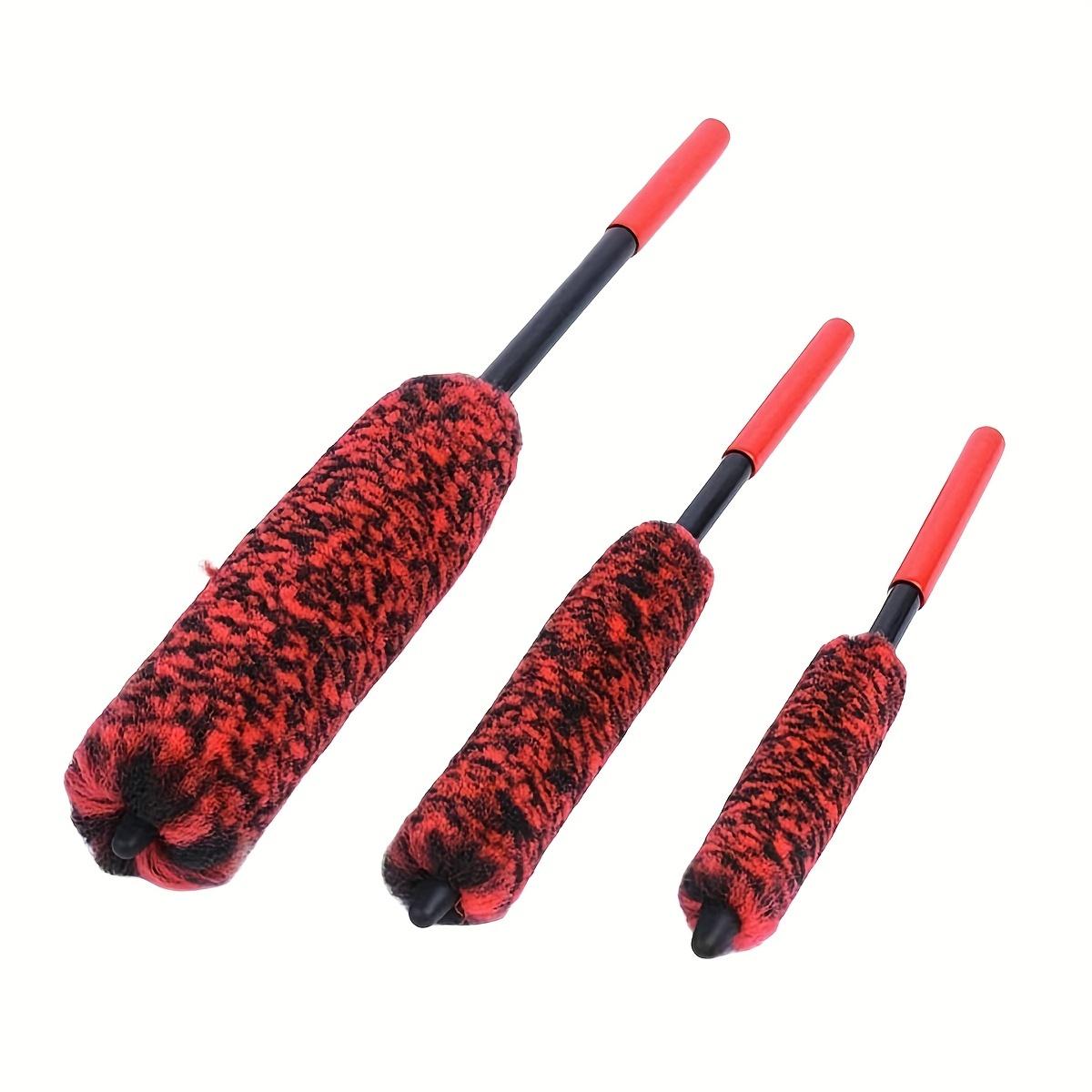 Yuyongzhi Unisex Flexible Car Wheel Cleaning Brush - Bendable, Soft Fleece Material, Ideal For Easy Rim, Tire, Exhaust Pipe, And Engine Bay Reach, Wheel Cleaning Brush