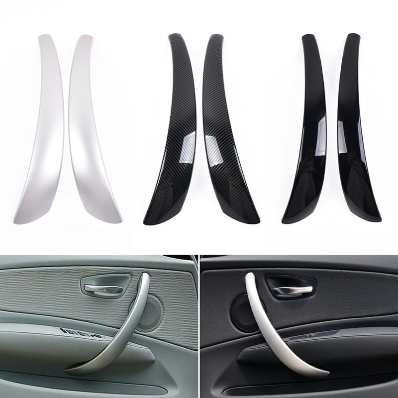 Car Left Right Interior Door Pull Handle Cover Trim For BMW 1 Series E81 E82 E87 E88 120i 130i 135i 2006-2012
