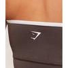 Gymshark Piping Bandeau With Shelf Walnut Brown Chestnut Pink Soft White B4c2x Nc87