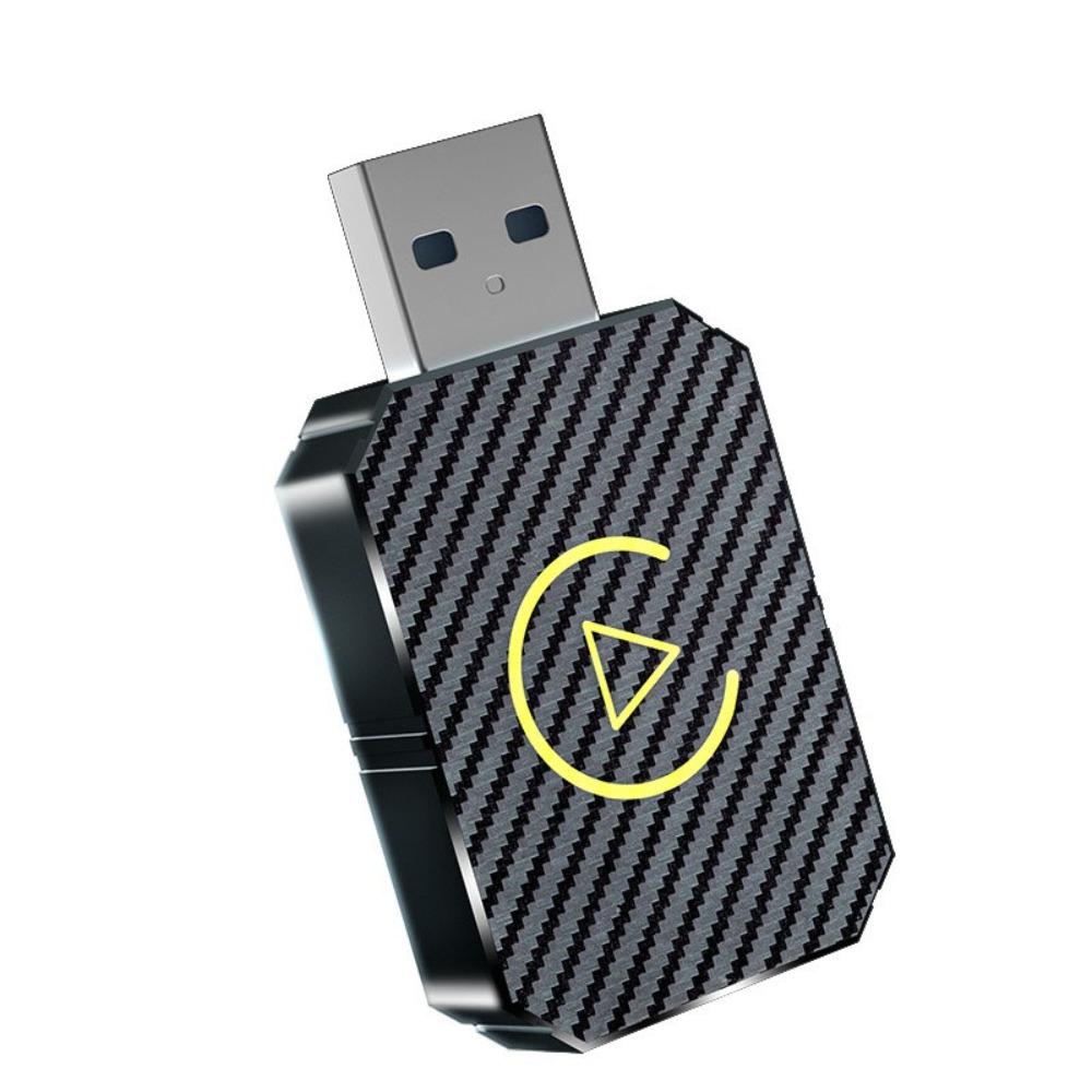 

Пластиковый беспроводной адаптер CarPlay, автомобильный беспроводной адаптер для проводных автомобилей CarPlay/Andriod Auto серебряный