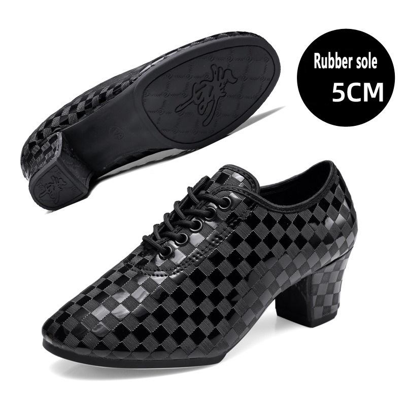 

Новые женские туфли для латинских танцев с мягкой подошвой для взрослых дамские туфли для моряков, туфли для учителей, каблук 5 см 42 чёрный