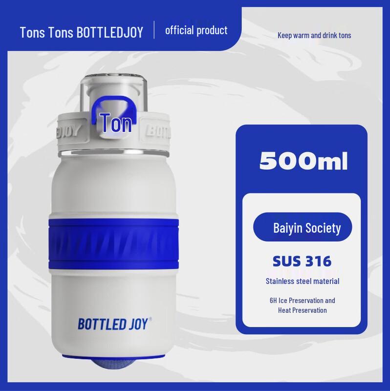 Dundun 500ml 316 Stainless Steel Dual-Drink Insulated Tumbler