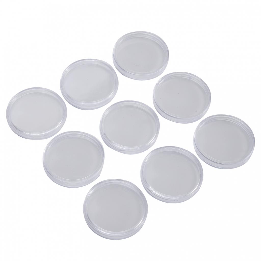 Money Coin Holders Round Clear Reusable 100pcs Protect Set Display 30mm
