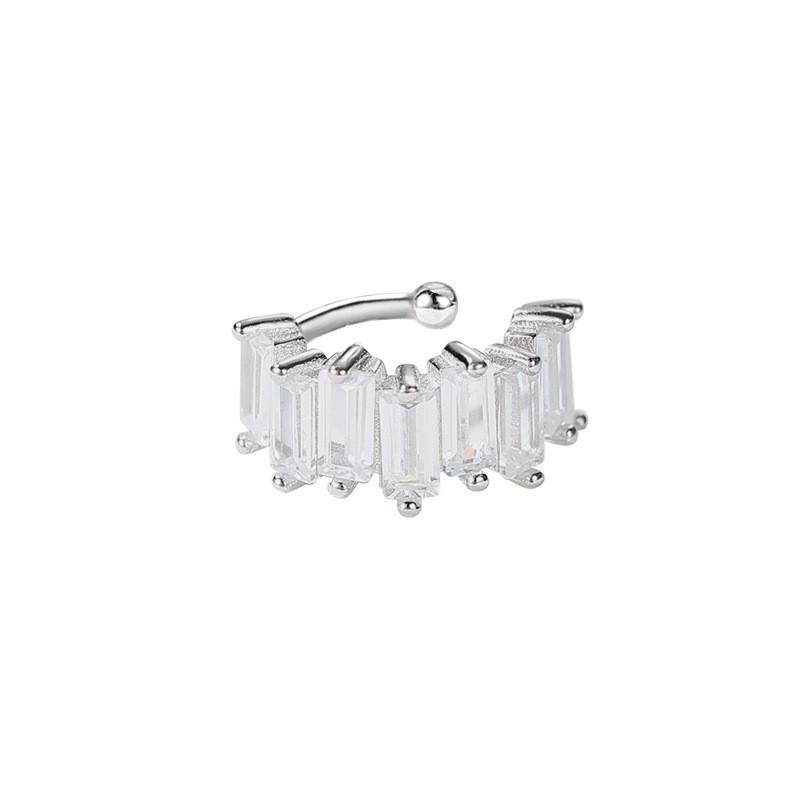 Bunte Cubic Zirkonia Clip-Ohrringe: Schwarze, Grüne und Rosa Diamant-Ohrclips für nicht durchstochene Ohren