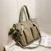 Vanntette nylonhåndvesker skuldervesker høy kapasitet dame crossbody-vesker avslappet dame messenger tote shoppingveske skolesekk