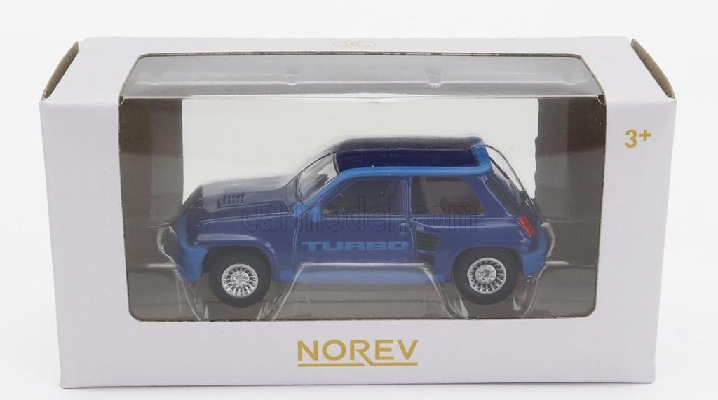 NOREV Renault Die-Cast Car 1/64 Renault R5 TURBO 1980 (Blue)