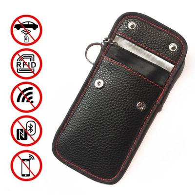 2022 Mais Novo Bloqueador de Sinal RFID para Chaveiro de Carro Antifurto Bolsa Faraday para Bloqueio de Sinal Carteiras de Chave Acessórios de Interior de Carro