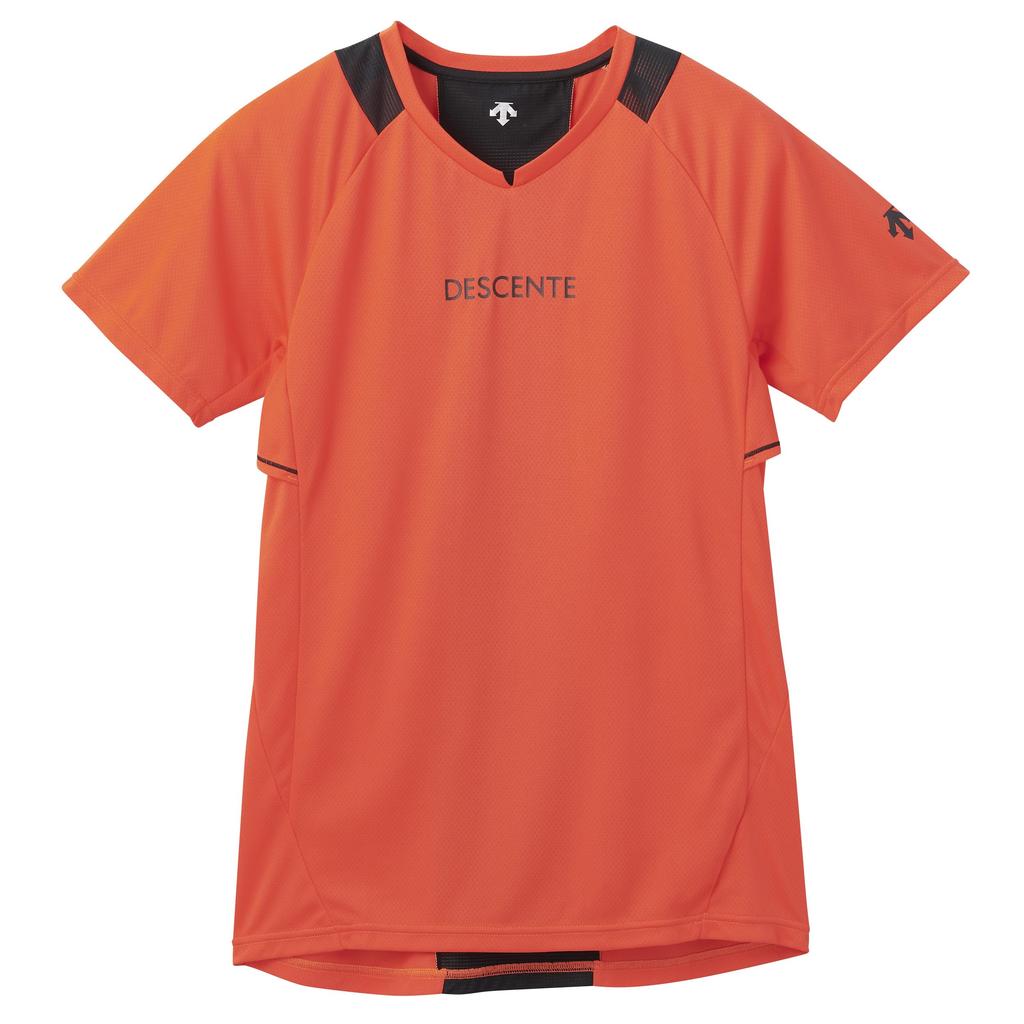 DESCENTE Short Sleeve Shirt by Yuki for and Raglan Sleeves for Easy Shoulder Suitable for Men and Club Activities OR00 (Worn Ishikawa) Volleyball,