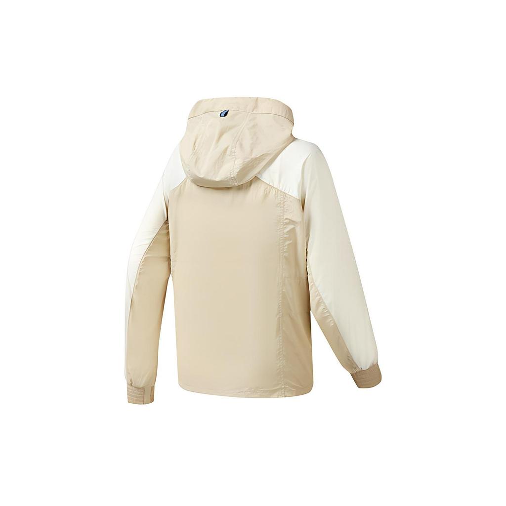 FILA Athletics Loose Fit Color Block Hooded Sports Woven Jacket Women jackets Stone Khaki A11W231706F-LK