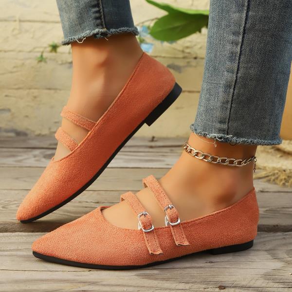 Fashion Big Size Shoes Woman Pointed Toe Elegant Shallow Mouth Casual Female Sneakers Ballet Flats Ladies' Footwear Autumn Modis Large S