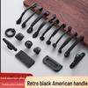 Black Aluminum Alloy European-Style Drawer & Cabinet Handle