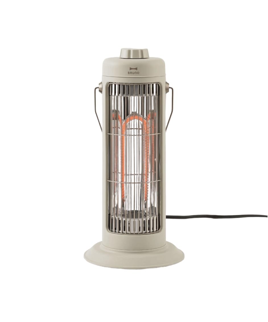 

BRUNO NOSTALSTOVE S Carbon Lightweight and Heater, Compact, Greige, BOE117-GRG