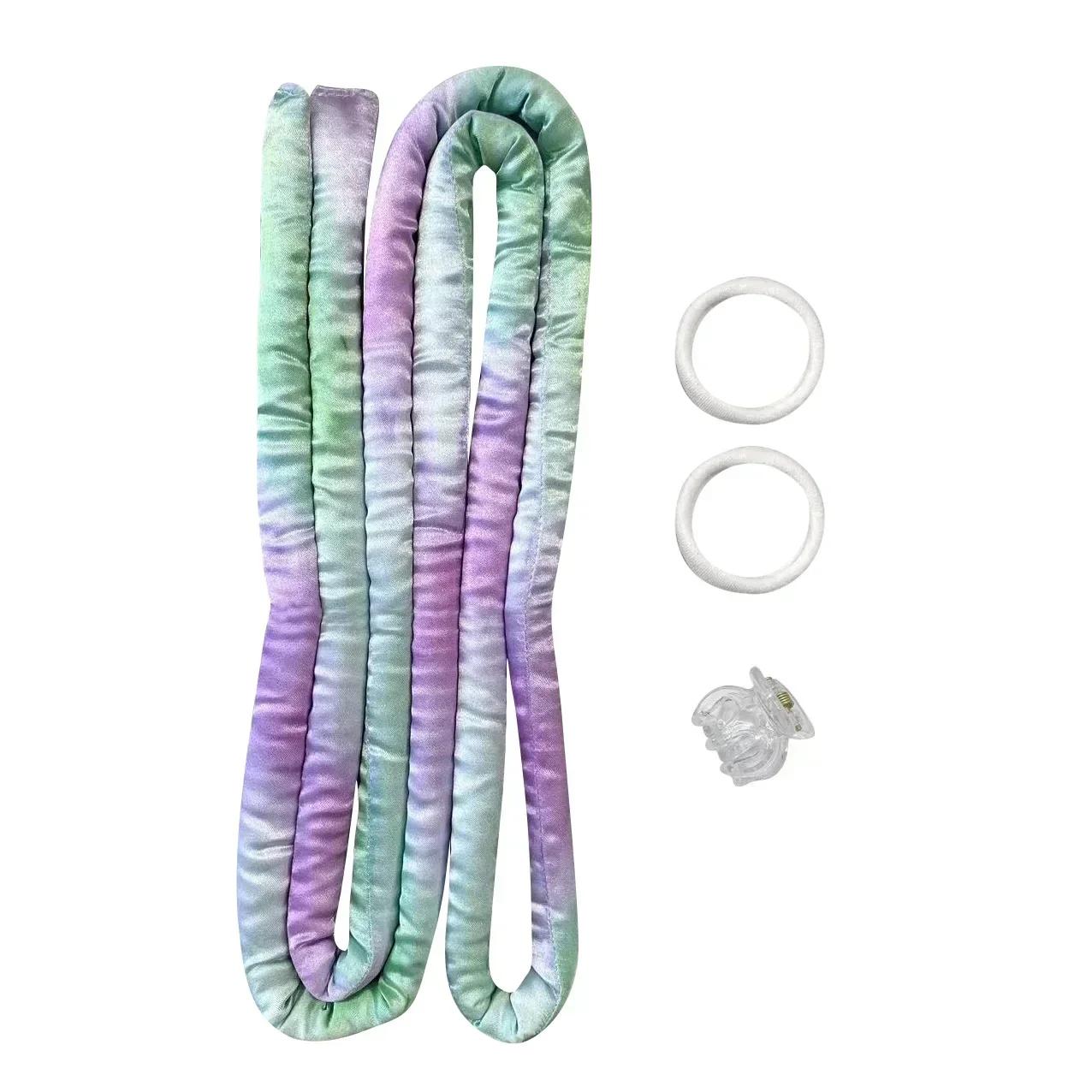 

1 Set Heatless Curling Rod Headbands Soft Hair Curlers No Heat Rollers Lazy Silk Curls Sleeping Headband Ties Hair Styling Tools