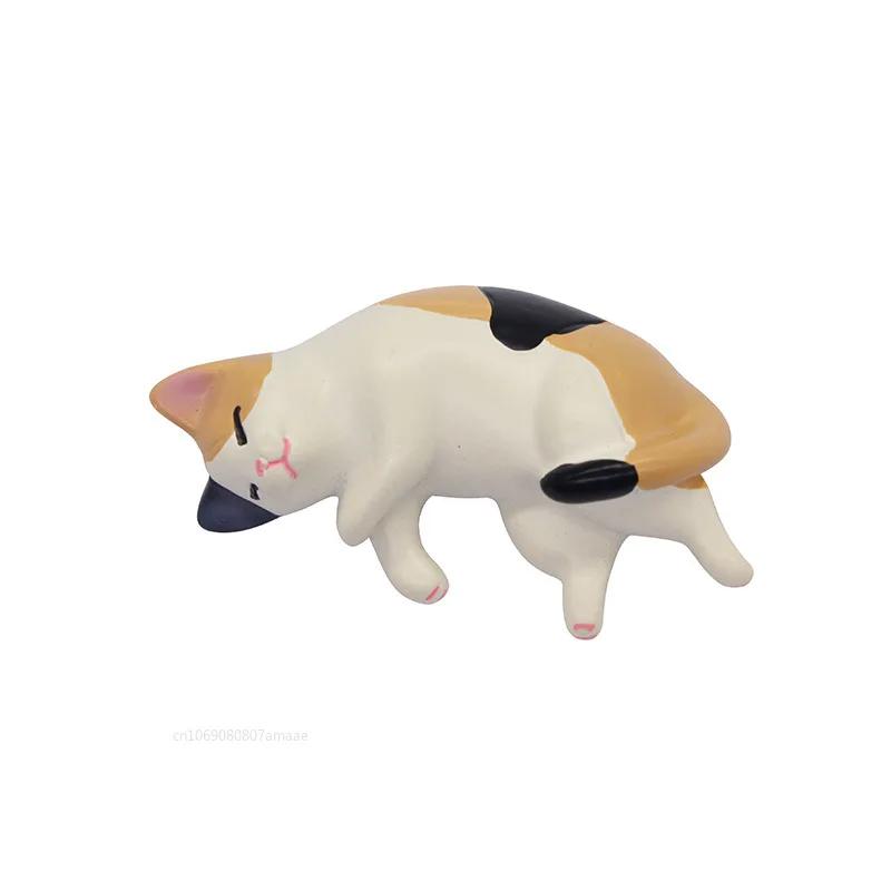 1pc Lazy Cat Refrigerator Magnet Message Photo Wall Sticker Creative Cute Sleep Cat DIY Micro Landscape Home Decoration