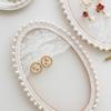 Wooden Frame Embroidery Lace Earrings Stand Flower Jewelry Display Rack  Jewelry Photography