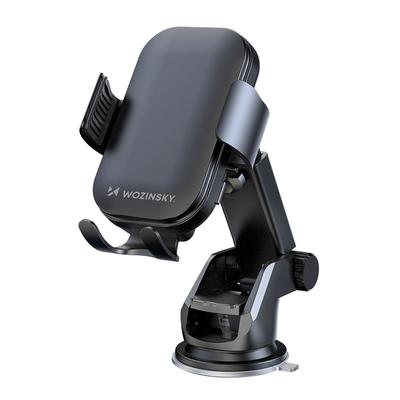 Phone Holder with 15W Inductive Charger for Car Dashboard, Black