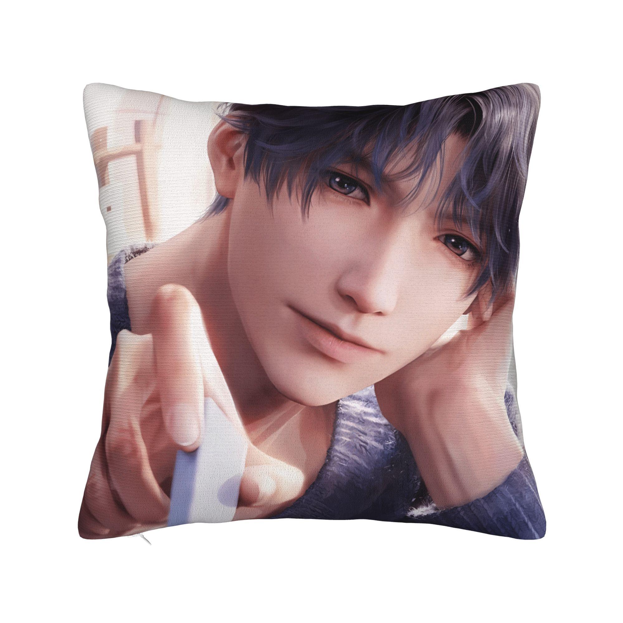 

Pillow Cover Love and Deepspace Game for Girls Kawaii Pillow Case For Sofa Bedroom Home Decor Pillowcases 12x12Inch
