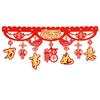 Decorative Chinese New Year Dragon Banners Felt Spring Festival Hanging Flag  Lunar New Year