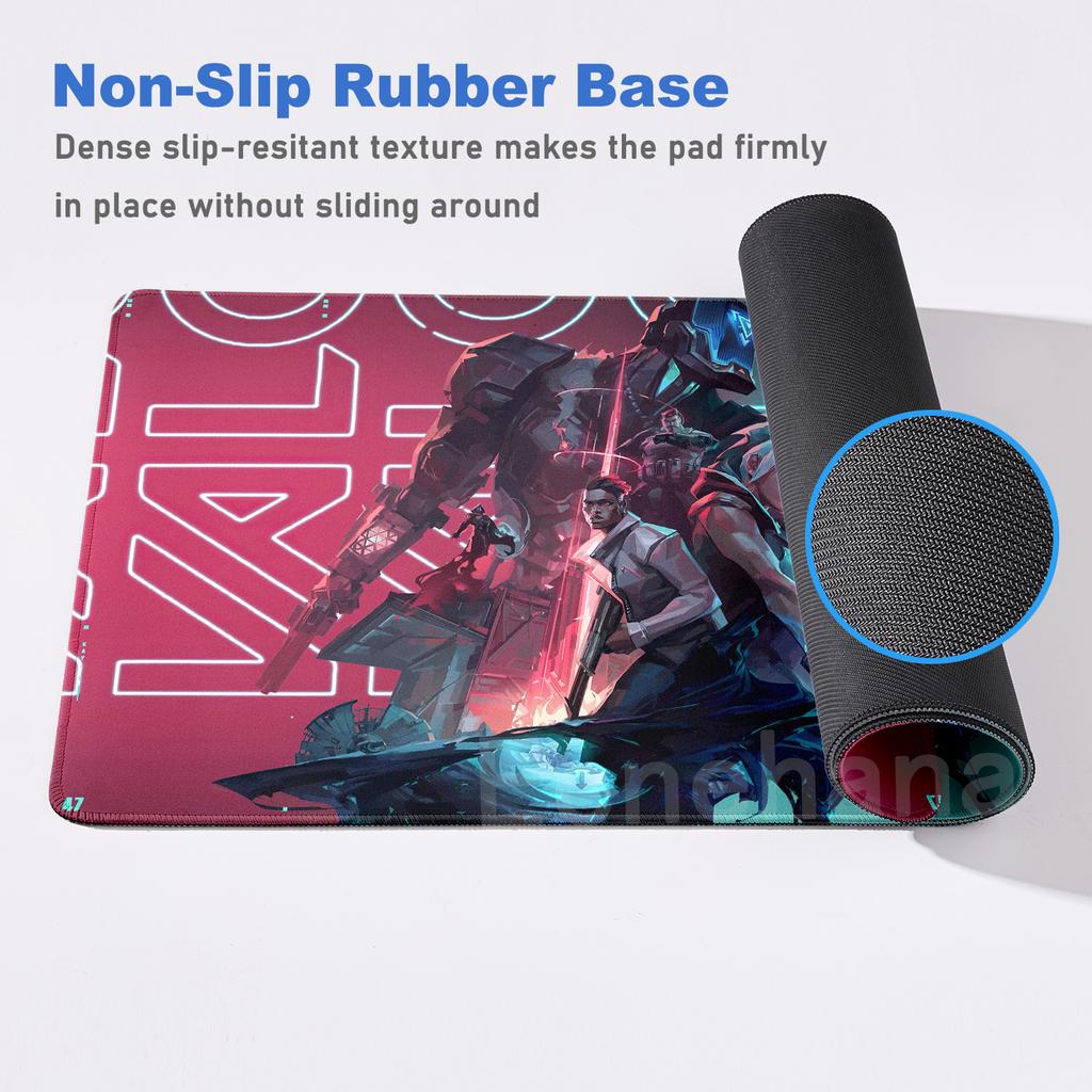 Valorant Mousepad PC Gamer Cabinet Pads Laptop Gamer Table Mousemat Anime Mat Gaming Mouse Pads Gamers Accessories 90*40CM