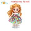BJD 16CM Doll 13 Movable Joints Casual Fashion Princess Clothes Suit Accessories Nude Decoration Multicolor Hair Girl Gift Toy