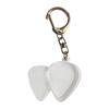 Heart-Shaped Guitar Pick Holder Keychain Clear Case Portable Acoustic Guitar
