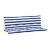 Garden Bench Cushions 2 Pcs Blue & White Striped 150x50x7cm Fabric