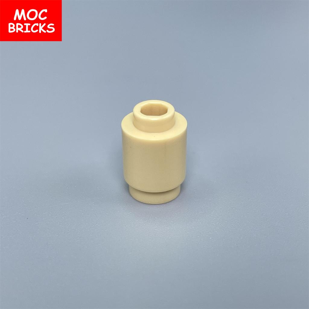10pcs MOC Bricks Round Brick 1x1 Transparent Clear 3062 18860 30068 Educational Building Blocks Toys Kids Gifts