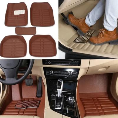 NEW Luxury Leather Car Floor Mats For Universality Foot Coche Accessories Carpets Waterproof Anti Dirty Amagi