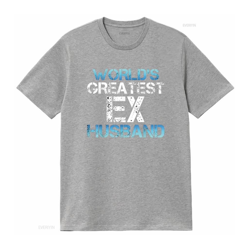 Greatest Ex Husband Funny Divorce Party Divorcee Men T Shirt vintage Washed designer clothes homme Breathable Casual Soft
