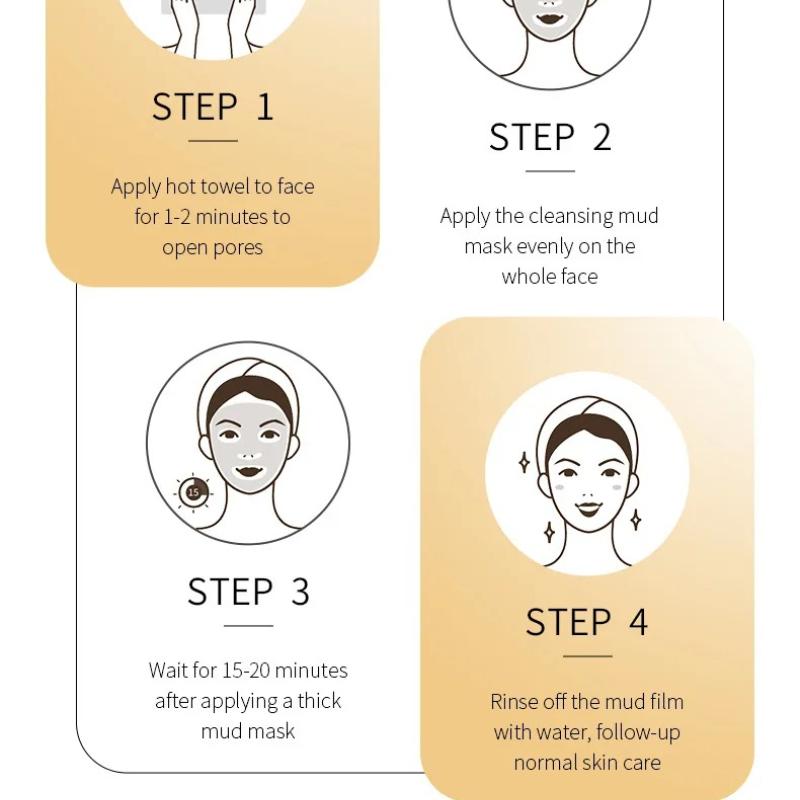 Sadoer Ginger Green Tea Mud Masks Face Moisturizing Whitening Anti Wrinkle Remove Blackhead Facial Masks Clay Skin Care