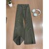 Oblique-cut Rivet Casual Overalls Men's American Retro Straight Casual Pants Cool Sa Style Cleanfit Wide-leg Pants