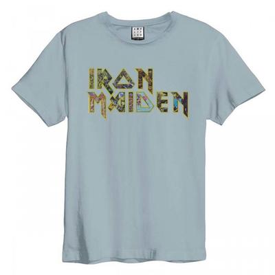 Amplified Unisex-Erwachsene Eddies Logo Iron Maiden T-Shirt