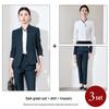 Women's Black Suit Set for Professional Reception & Hotel Work, Spring to Winter Attire.
