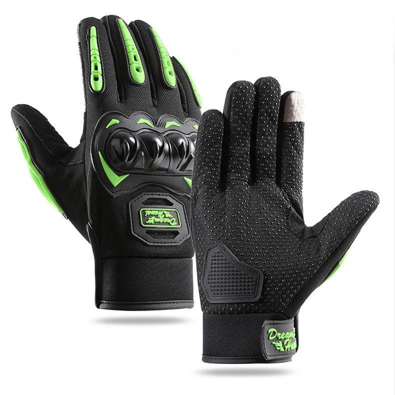 Outdoor Cycling Gloves Off Road Full Finger Hard Shell Protective Motorcycle Men's Sports Anti Fall Knight Touch Screen Gloves