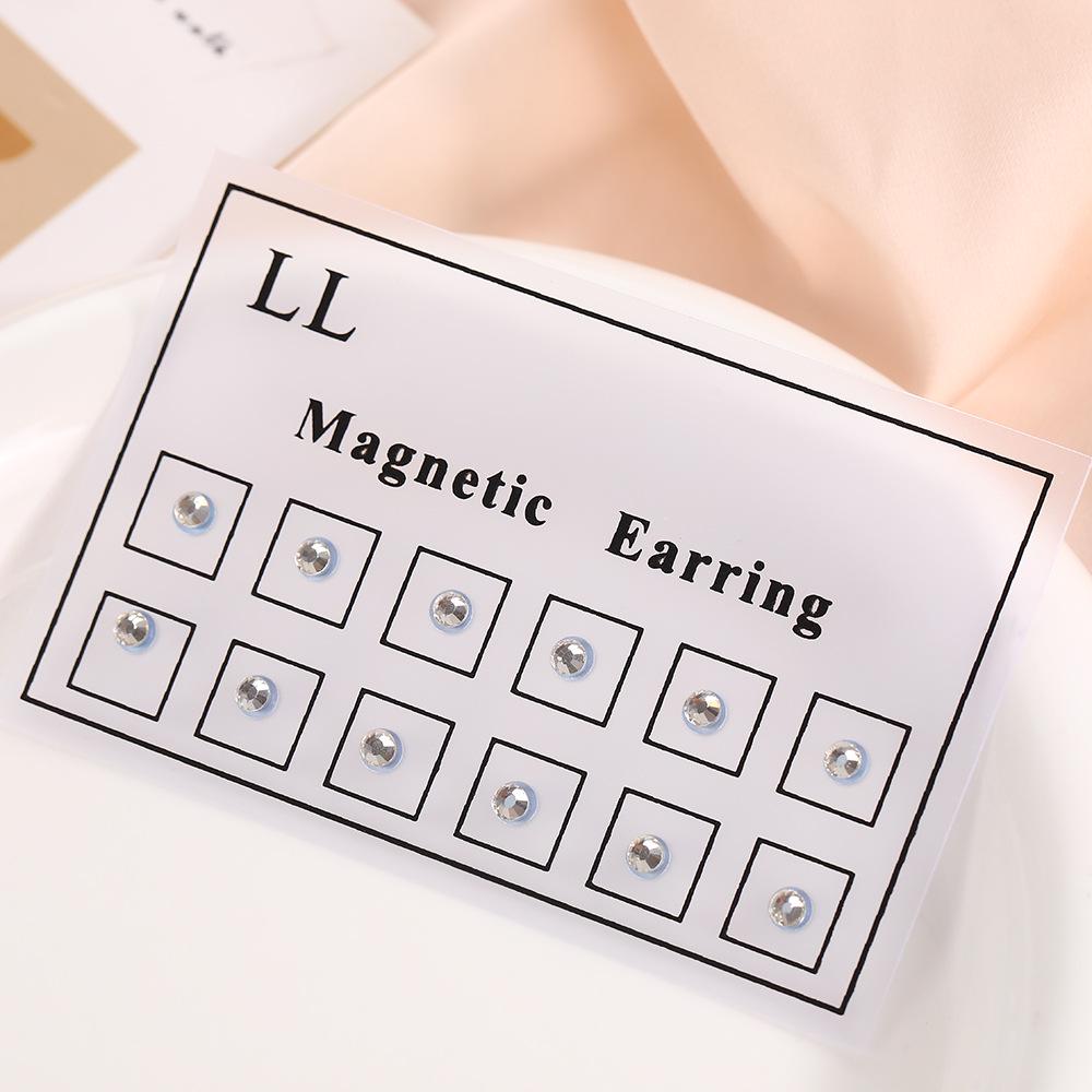Colored Mini Magnetic Clip-on Earrings and No-Piercing Magnetic Nose Studs
