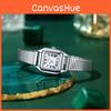 Vintage Damen Quarz Uhr mit Edelstahl Armband Wasserdicht Für Elegante Frauen