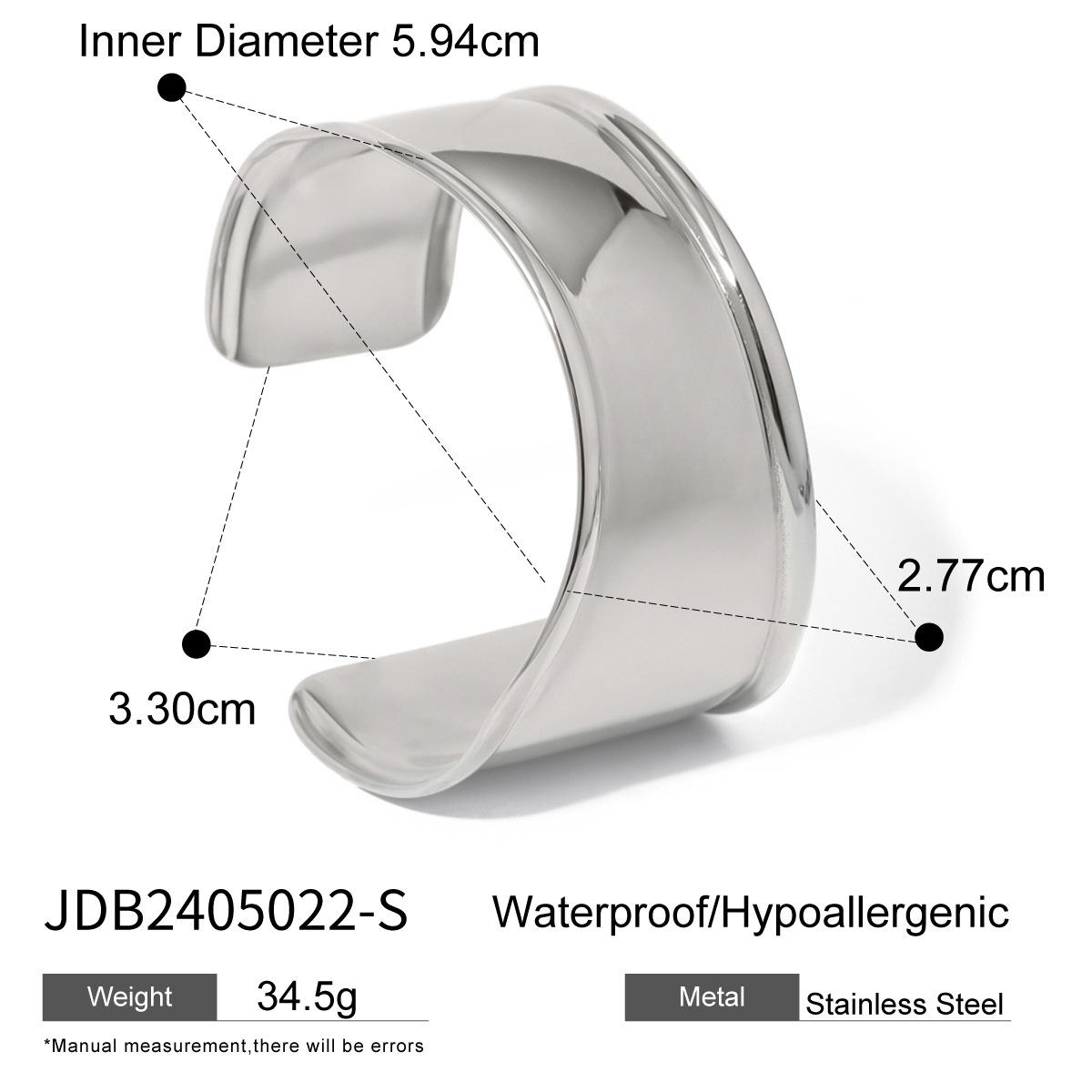 

JYL TS Bracelet Exaggerated Gold Open Cuff Boosts Confidence & Vitality JDB2405022-S бейкер миллер розовый