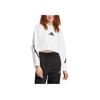 adidas Lässiges Bequemes Einfaches Pullover-Sweatshirt Damen Sweatshirt Weiß JW1759