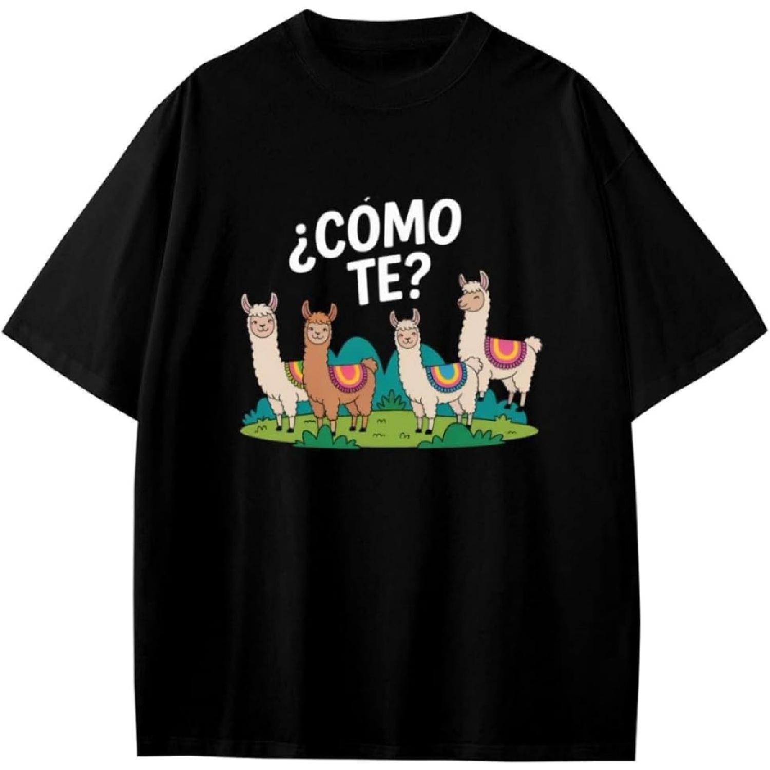 Funny Spanish Como Te Llama Anime Gift Girls Boys Teens T-Shirt XXXXXL разноцветный