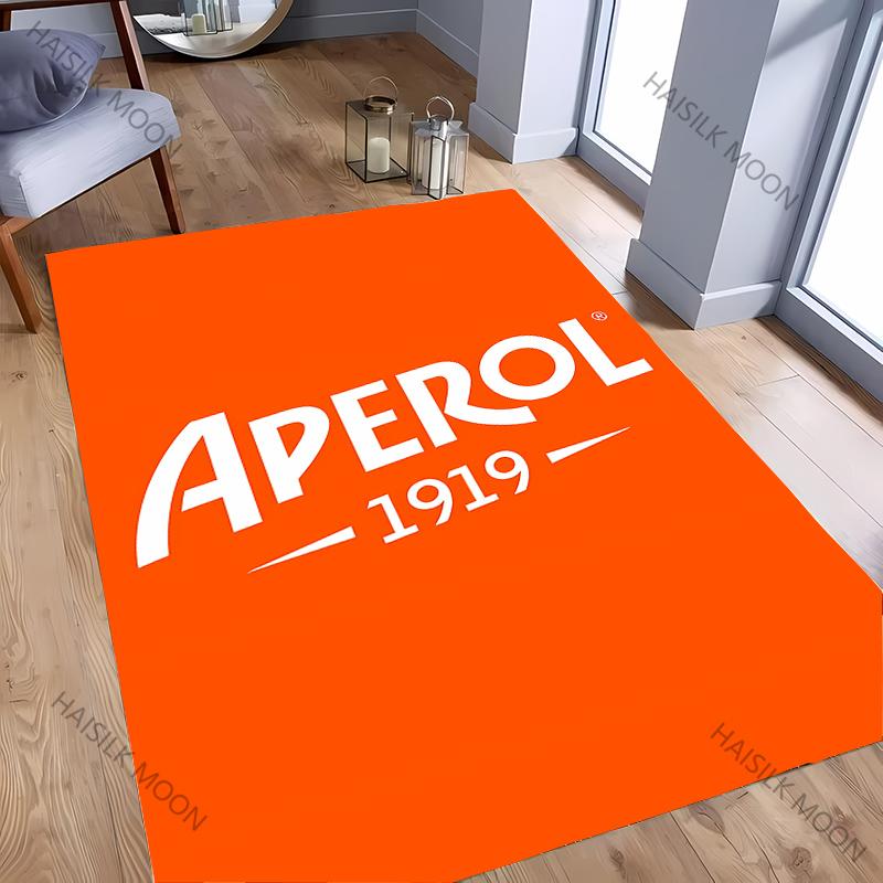 A-Aperol Rug for Bedroom S-Spritz Theme Carpet for Teens Office Area Large Decor Carpet for Dining LivingRoom Playroom Floor Mat
