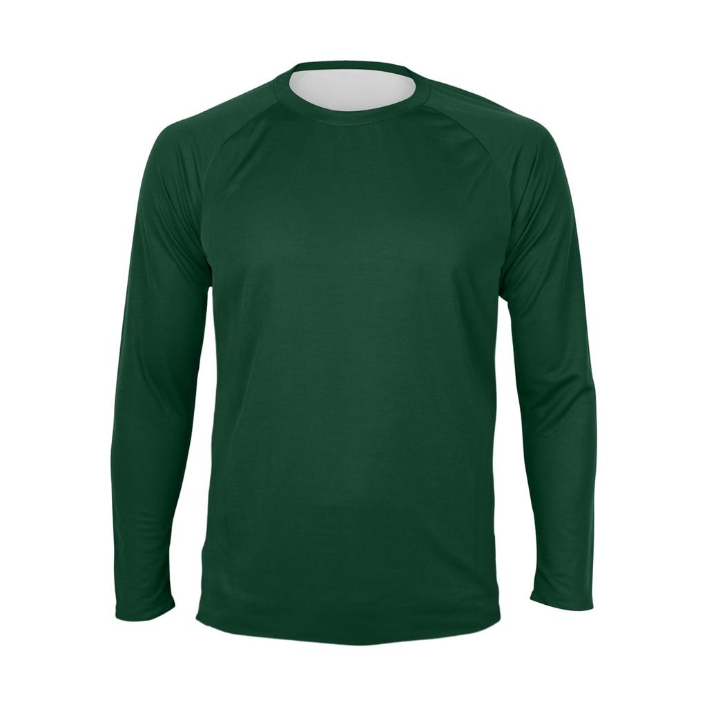 Men's Solid Color Raglan Long Sleeve Sports Top
