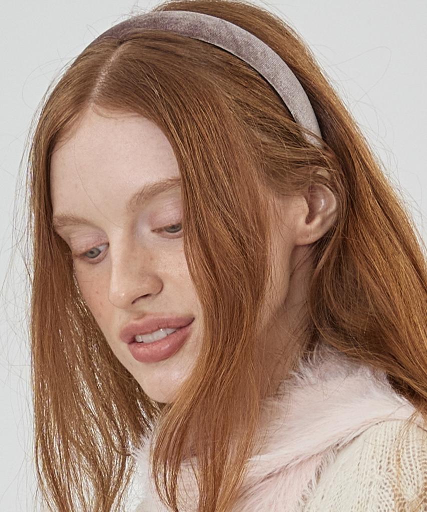 The-Abon Classic Velvet Hairband Black