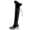 Warm Fur Plush Snow Boots Women Winter Shoes Down Black White Over Knee High Boots Female Waterproof Comfortable Long Rain Shoes