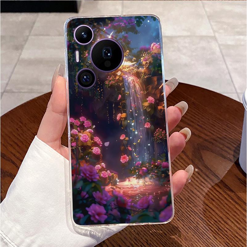 Back Cover For Huawei Pura70 Pura 70 Pro Plus Case Luxury Cute Love Rabbit Funny Pattern Clear Soft Slim TPU Silicone Phone Case